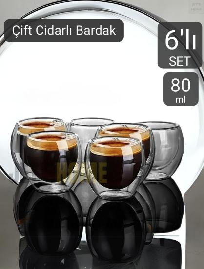 6’lı Set Espresso Bardağı  80 ml