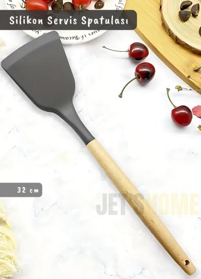 Silikon Servis Spatulası Mutfak Kaşığı 32 cm