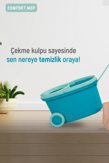 Motek Tekerlekli Mop Comfort Mop Temizlik Seti