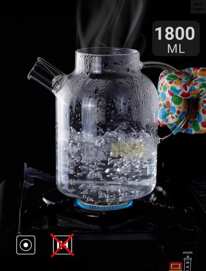 Cam Demlik Isıya Dayanıklı 1800 ml